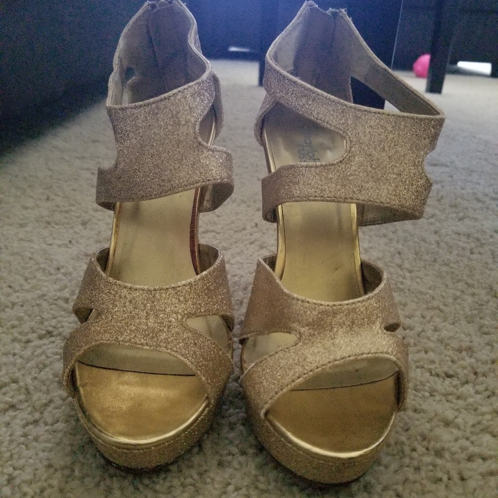 Gold heels